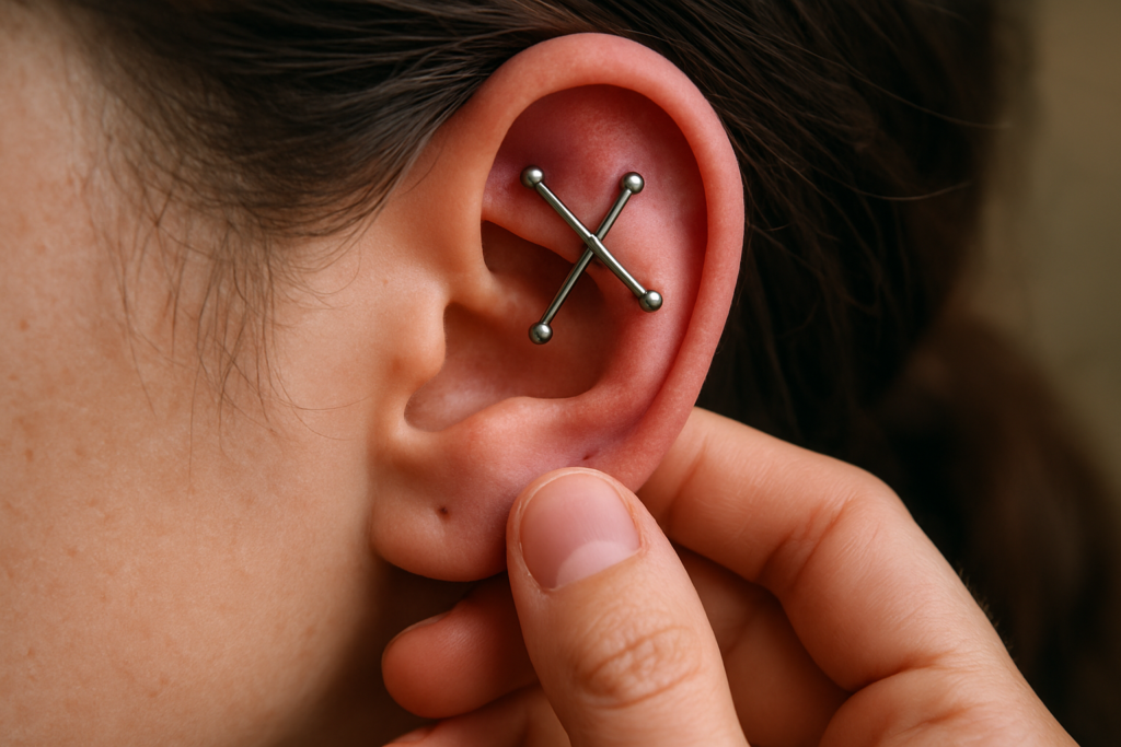 Guide Complet du Magic Cross Piercing : Configuration, Cicatrisation et Entretien