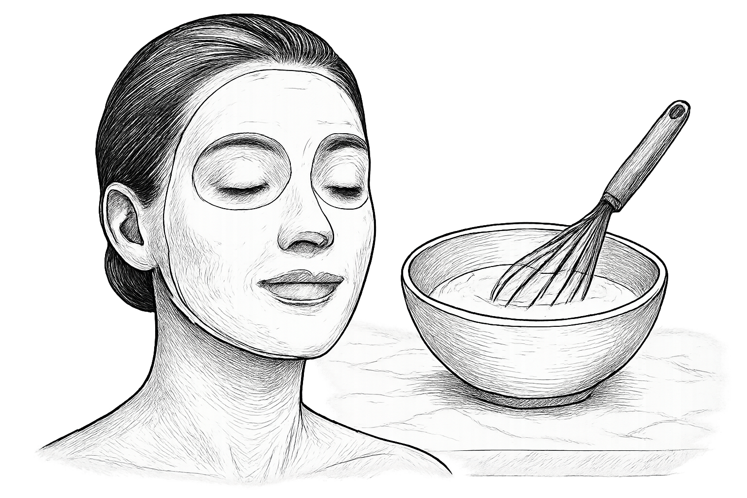 masque au blanc d oeuf