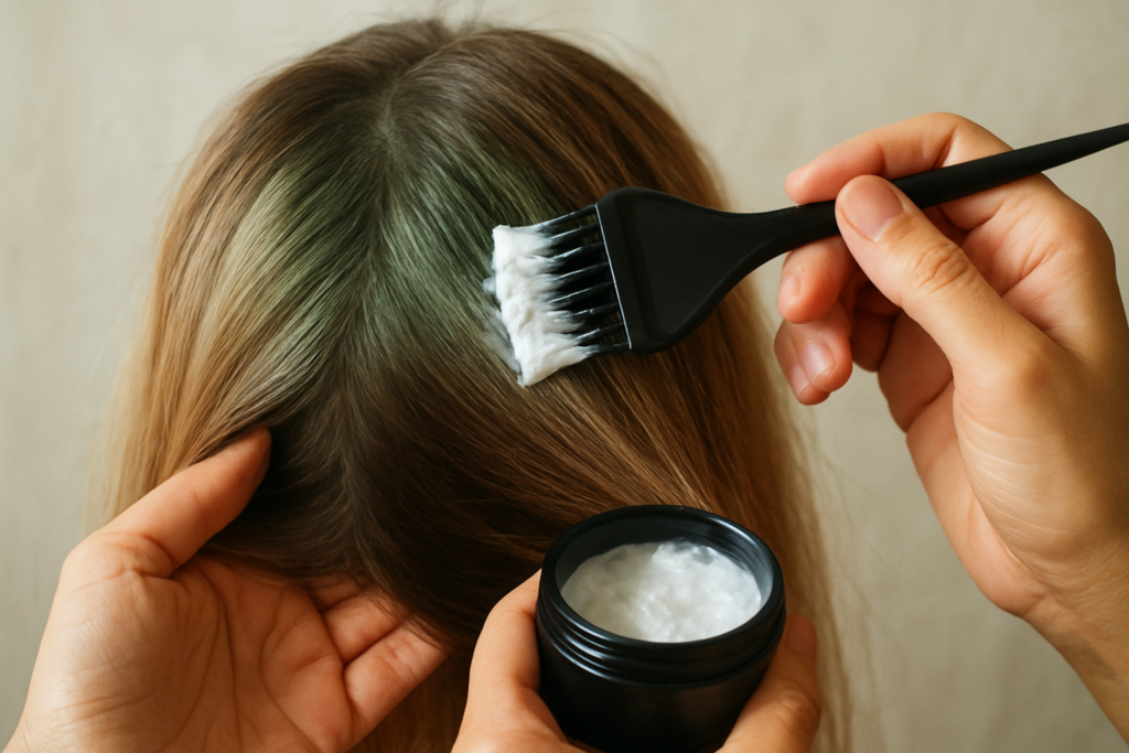 Neutraliser le reflet vert après coloration : Solutions Pro & Maison