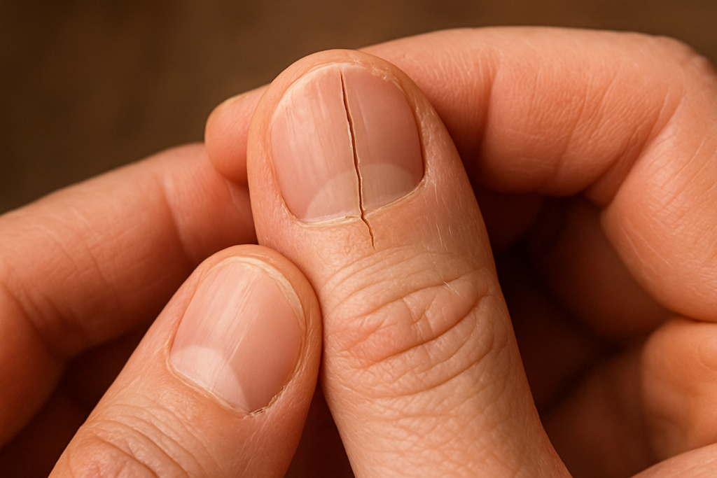 Ongle qui se fend toujours au même endroit : causes et solutions pour réparer