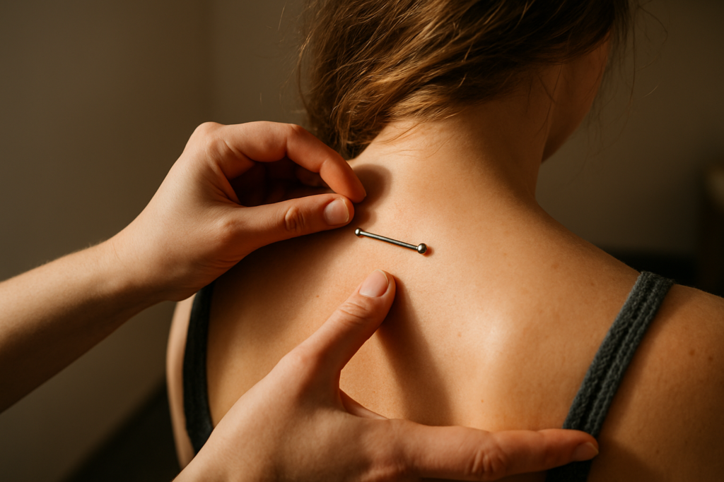 Piercing au dos : guide complet sur les types, la pose, les risques et les soins