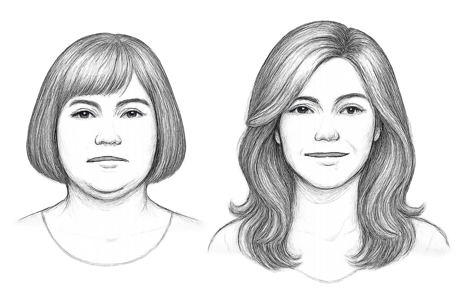 visage rond obèse coupe cheveux femme surpoids